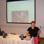Julie Giving a presentation at the HCT conference 2010