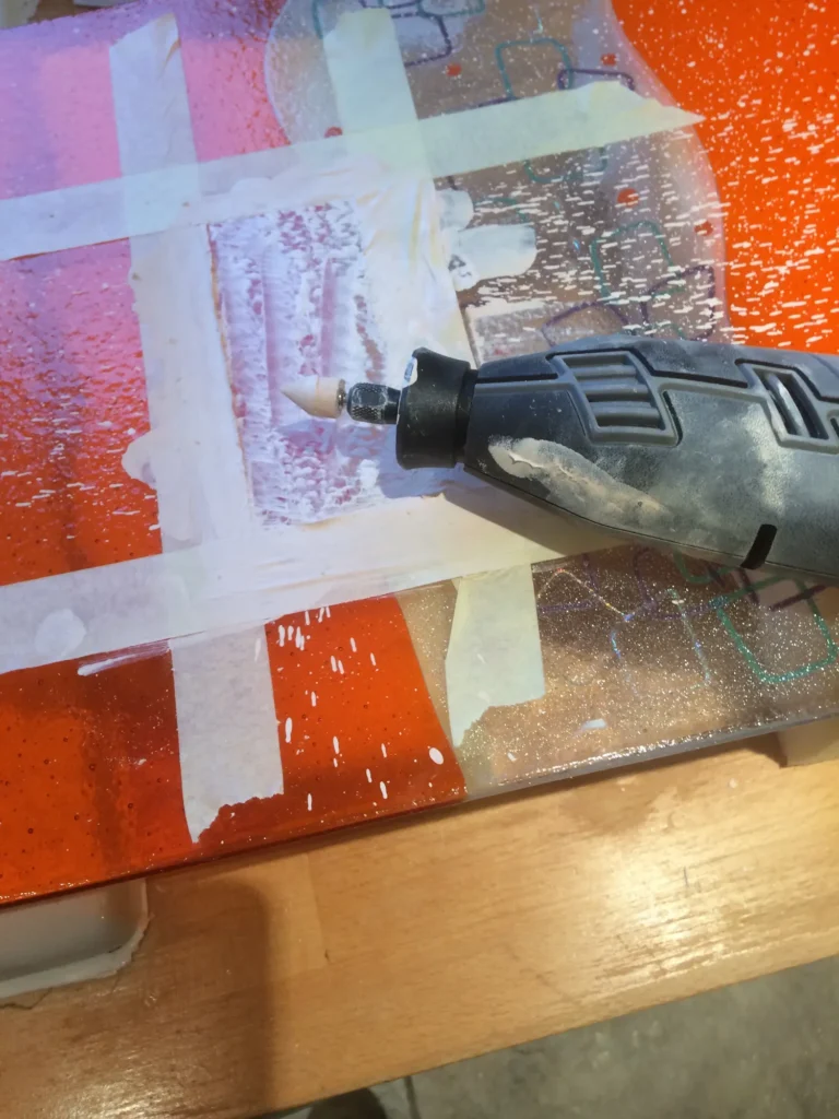 Working on the Moore Blatch Art Piece